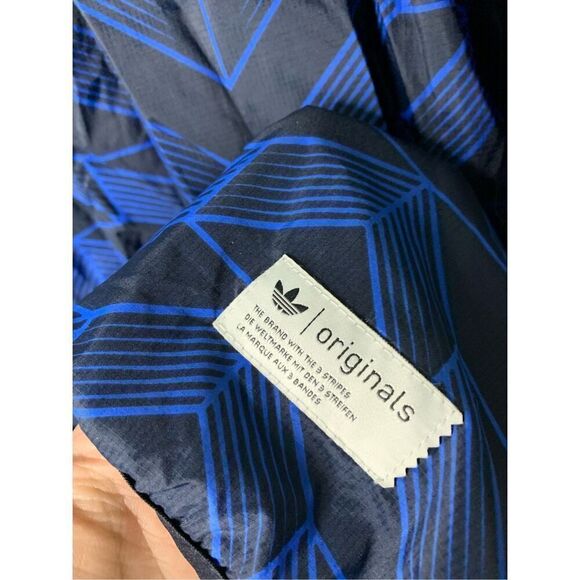 Adidas Originals windbreaker jacket blue men's size XL NEW WITH TAGS - Picture 4 of 8